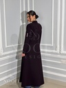 Black tuxedo flower Abaya