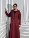Maroon coat Abaya
