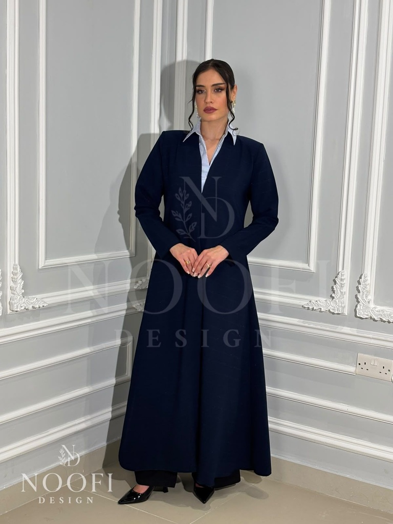 Navy coat Abaya
